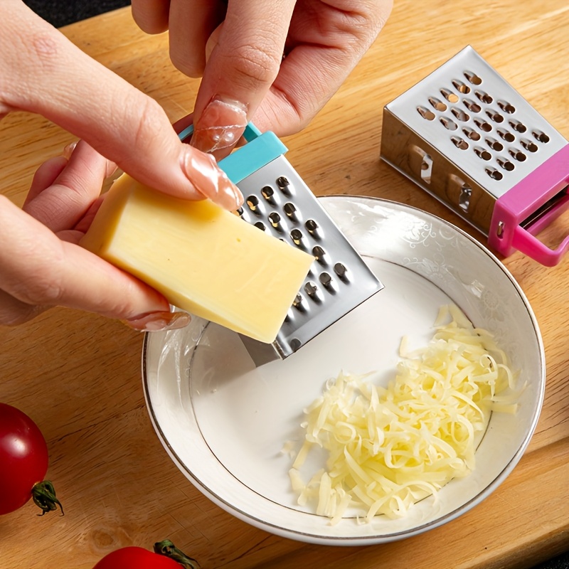 Kitchen Gadgets To Gift - Mini Four‑Sided Stainless Steel Grater, Cheese