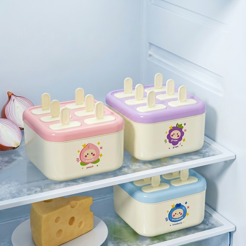 Kitchen Gadgets For Kids - Plastic Popsicle Molds 8 Cavities with