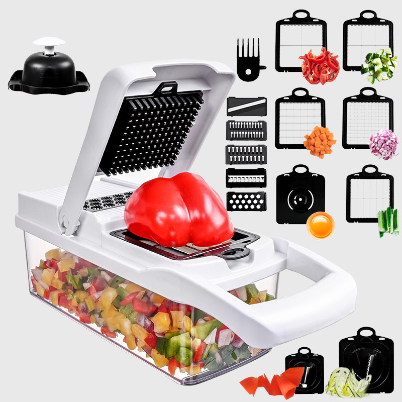 Cheese Grater Box - Vegetable Cutter Multifunctional Kitchen Tool, 5-in-1