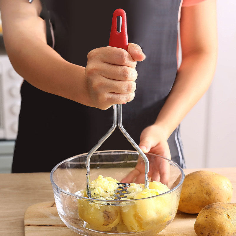 Kitchen Gadgets Machine - Stainless Steel Potato Masher Manual Fruit