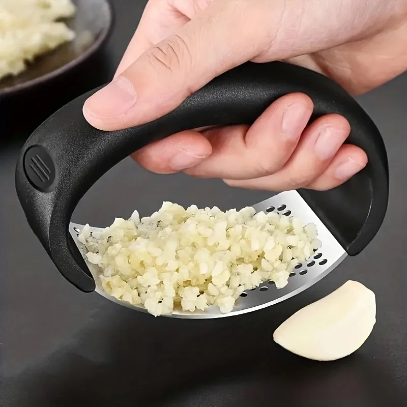 Kitchen Gadgets Garlic - Manual Hand Crank Garlic Crusher Stainless