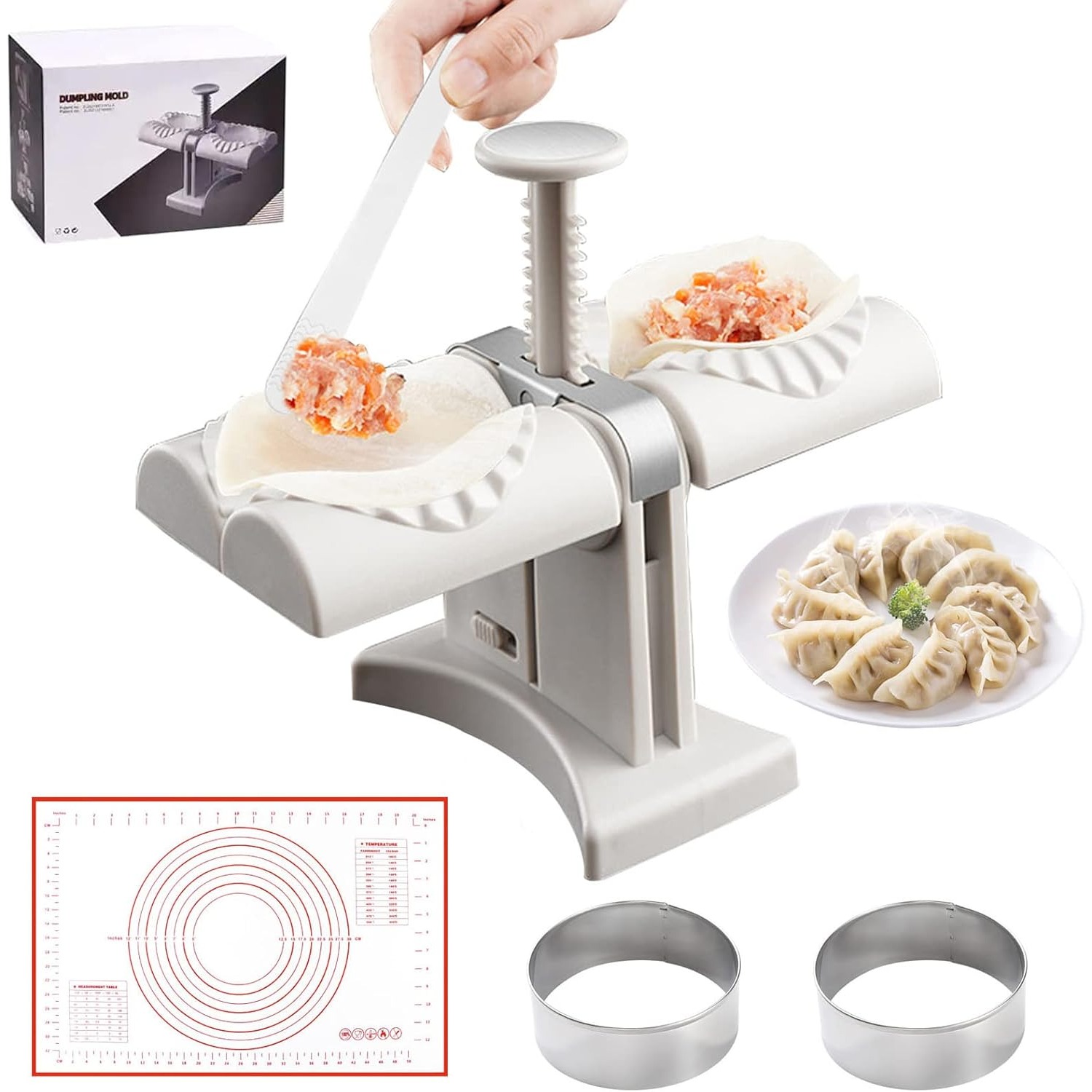 Kitchen Gadgets Machine - Automatic Dumpling Machine Double-Head Pressing Die