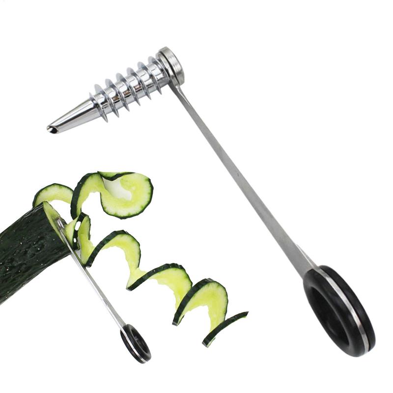 Household Kitchen Gadgets Vegetable Cutter Silk Cutter - Spiral Slicer Blade Cucumber Carrot Potato
