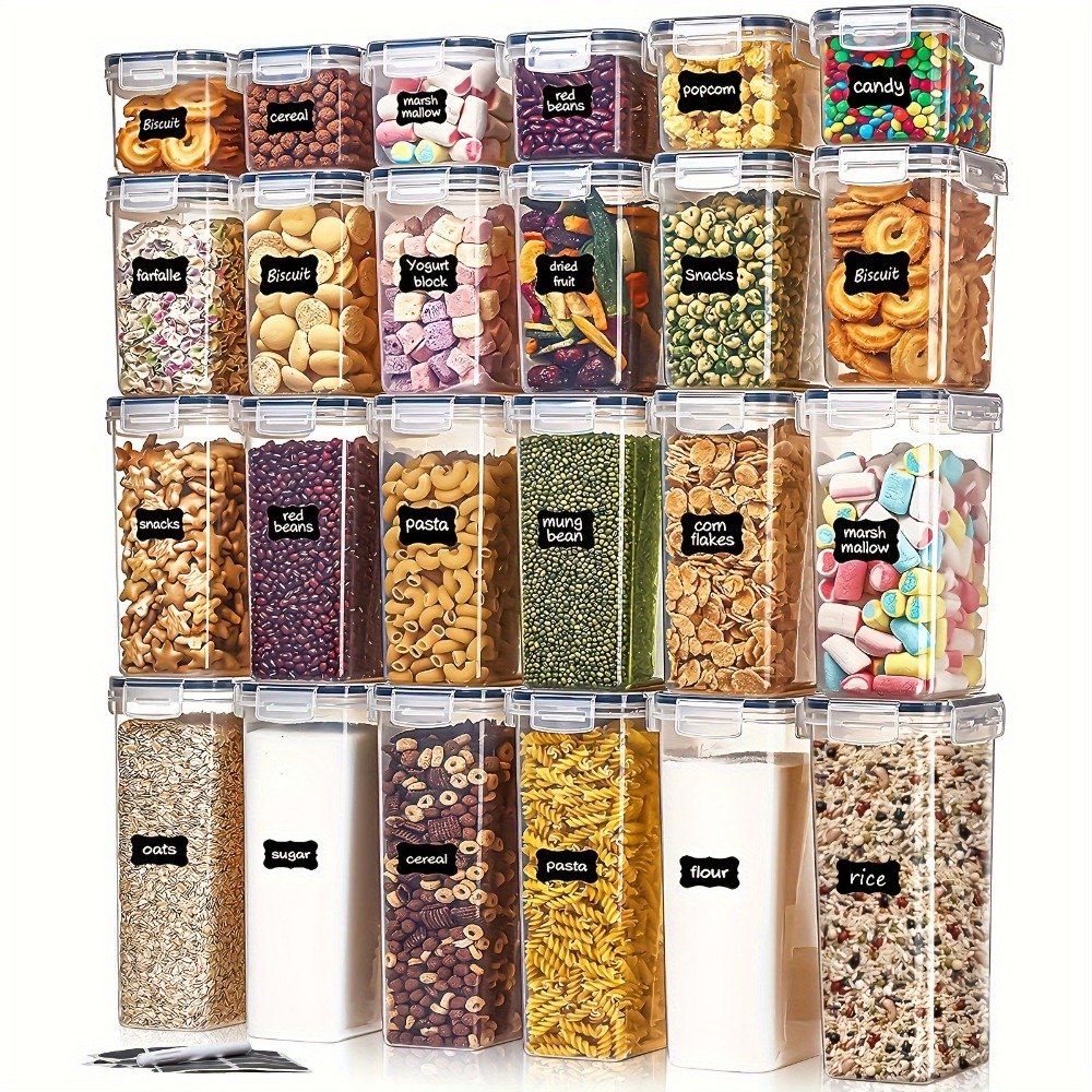 24Pcs Food Storage Containers  - Kitchen Gadgets Must Have ulasan dan harga