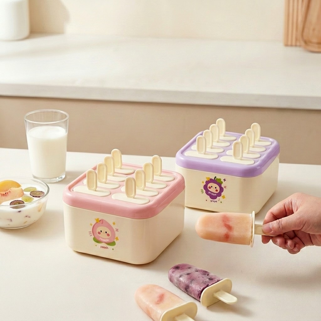 Plastic Popsicle Molds 8 Cavit - Kitchen Gadgets For Kids ulasan dan harga