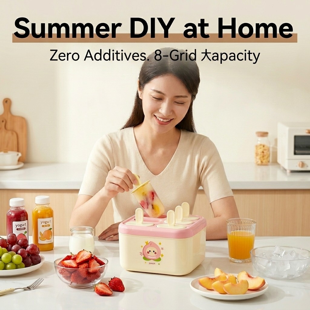 Plastic Popsicle Molds 8 Cavit - Kitchen Gadgets For Kids ulasan dan harga