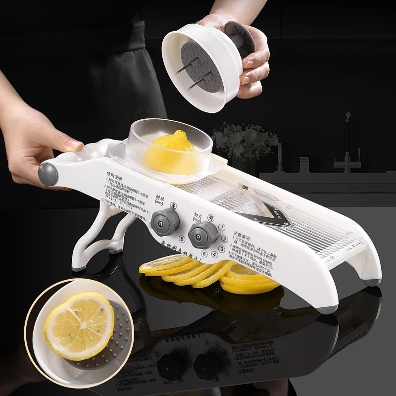 Multifunctional Lemon Slicer V - Household Kitchen Gadgets Vegetable Cutter Silk Cutter ulasan dan harga