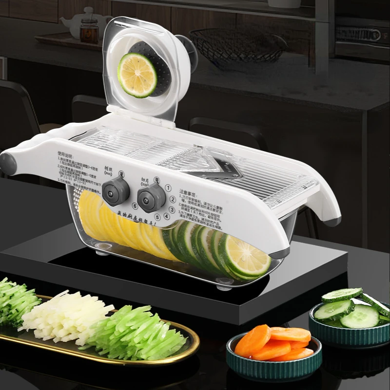 Multifunctional Lemon Slicer V - Household Kitchen Gadgets Vegetable Cutter Silk Cutter ulasan dan harga