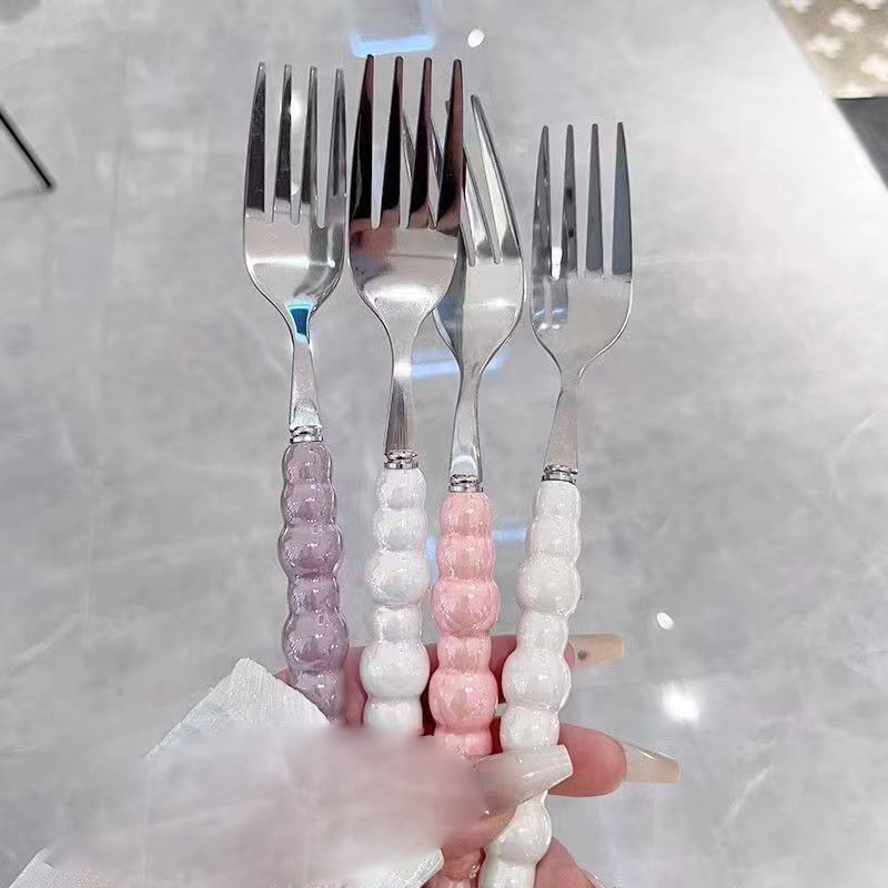 Pearl Handle Fork For Dessert  - Kitchen Gadgets Pasta ulasan dan harga