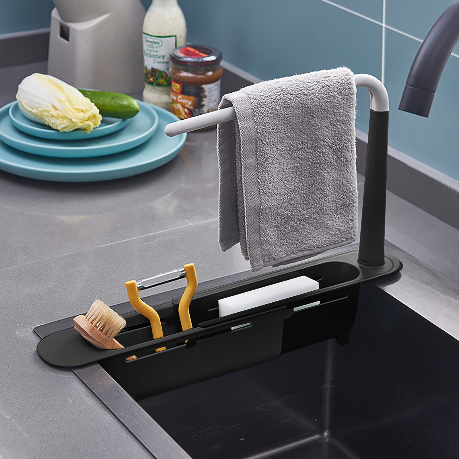 elescopic Sink Shelf Drainer R - Kitchen Gadgets Must Have ulasan dan harga