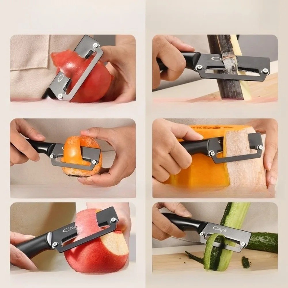 Multi-functional peeler Stainl - Household Kitchen Gadgets Vegetable Cutter Silk Cutter ulasan dan harga