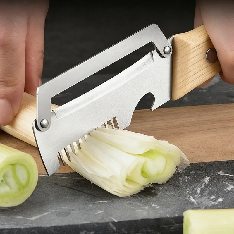 Multi-functional Peeler Stainl - Household Kitchen Gadgets Vegetable Cutter Silk Cutter ulasan dan harga