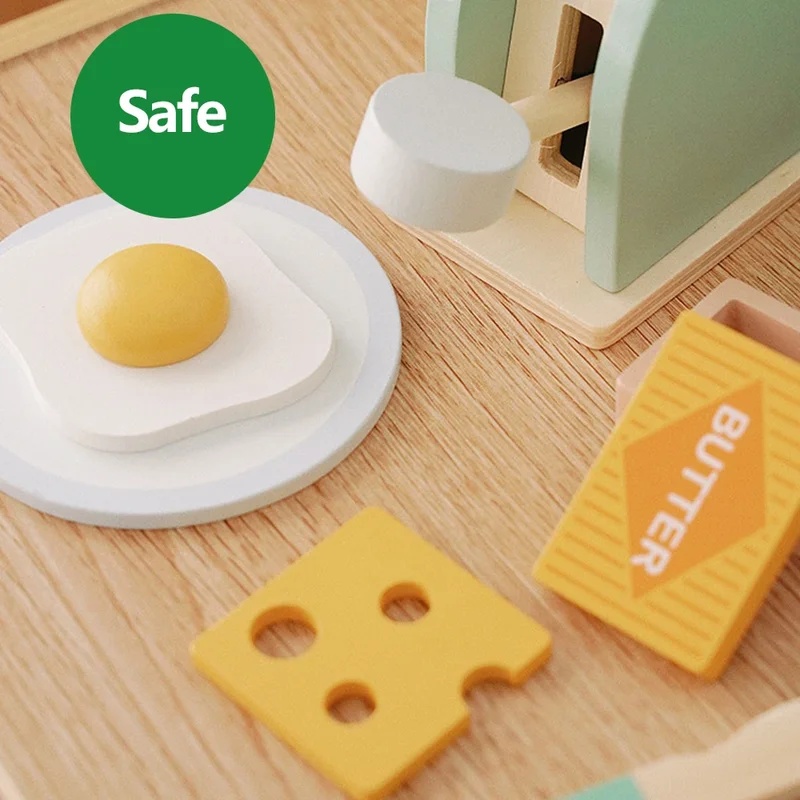 Wooden Simulation Toaster Toy  - Kitchen Gadgets For Kids ulasan dan harga