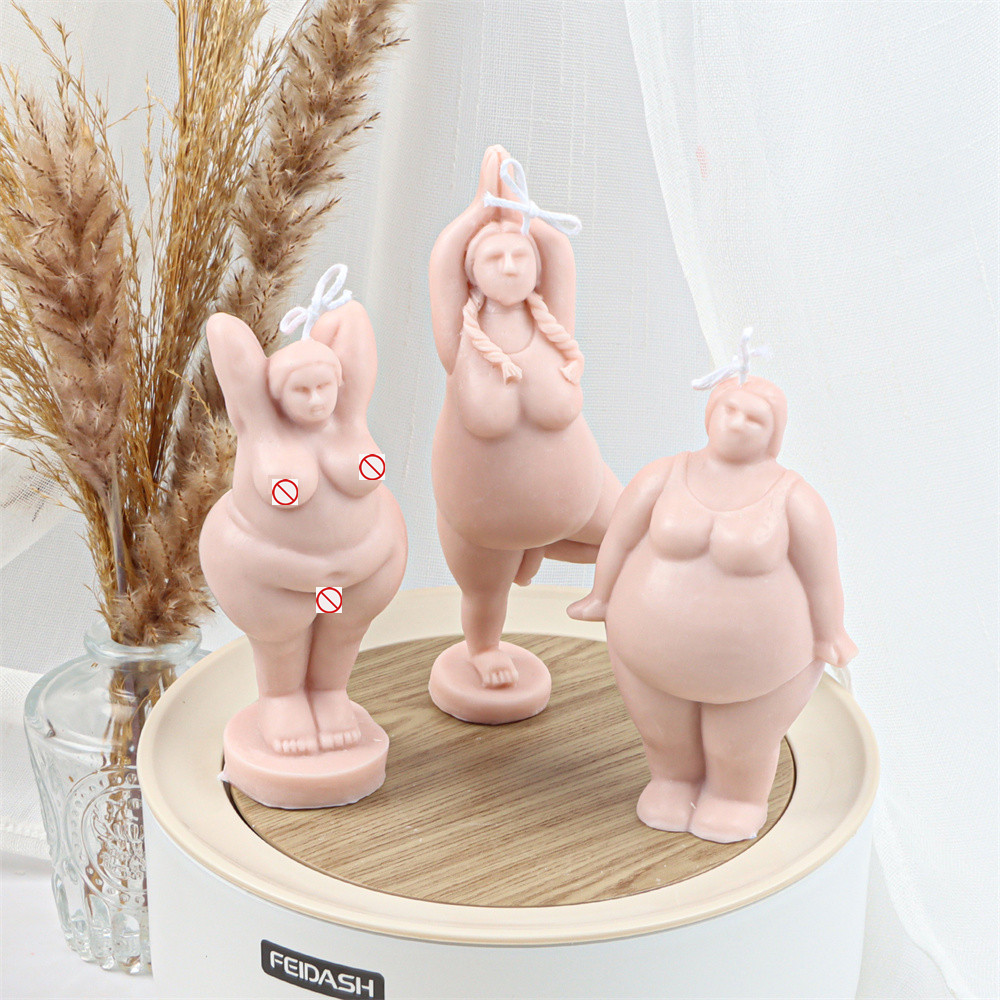 Abstract Fat Women Body Candle - Kitchen Gadgets For Mom ulasan dan harga