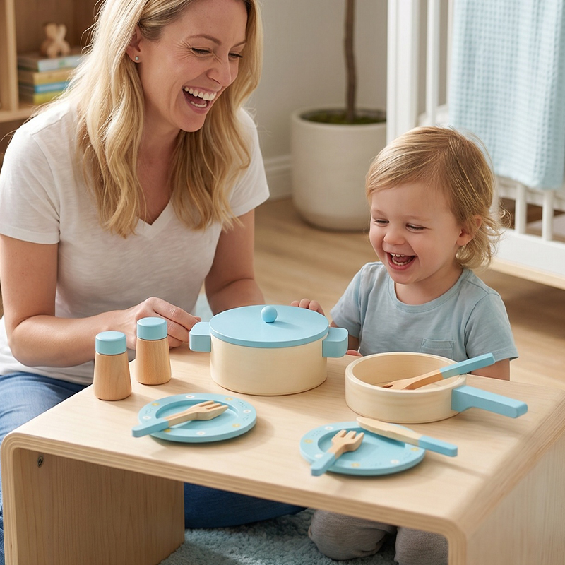 Wooden Kitchen Play Set for Ki - Kitchen Gadgets For Kids ulasan dan harga