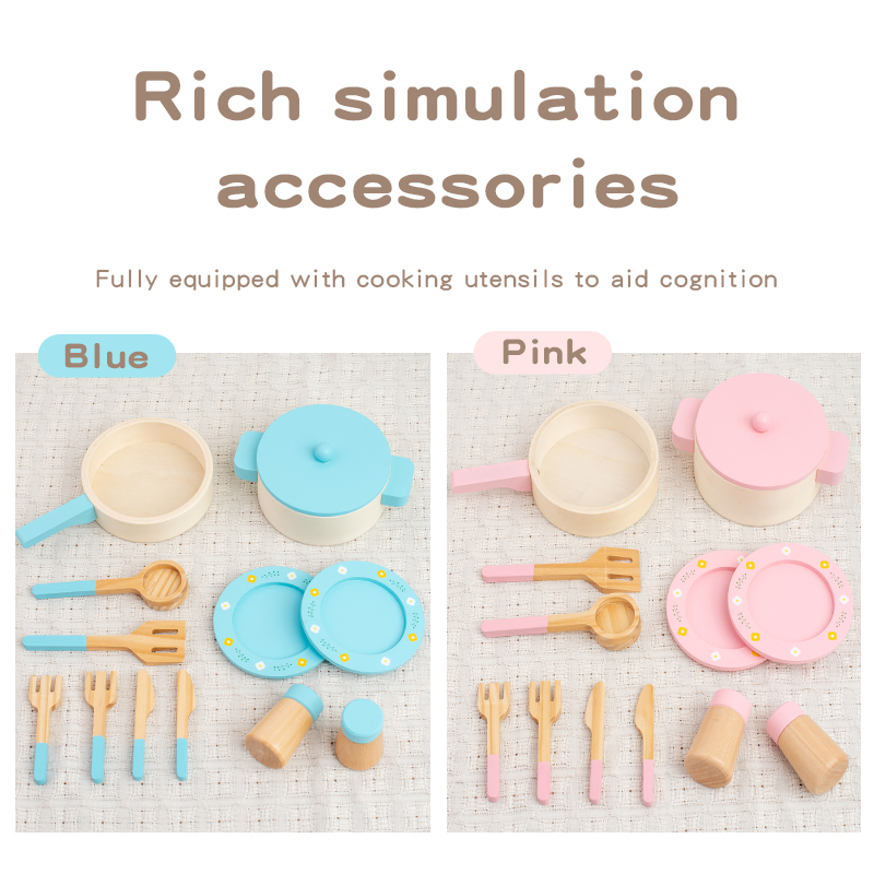 Wooden Kitchen Play Set for Ki - Kitchen Gadgets For Kids ulasan dan harga