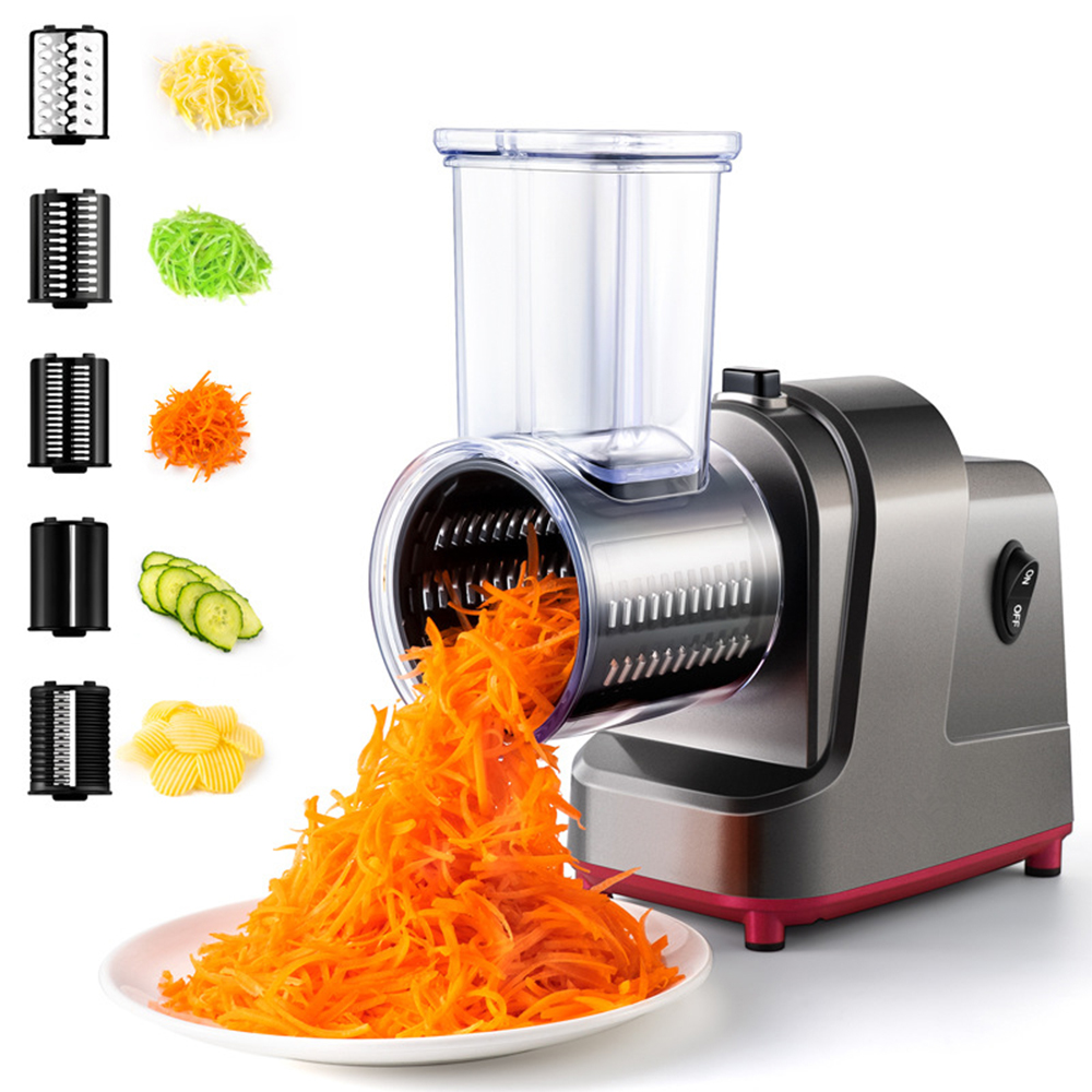 LMETJMA 250W 5 in 1 Electric V - Cheese Grater Box ulasan dan harga