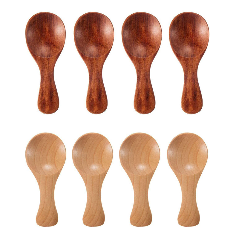 4Pcs Mini Wooden Spoons Small  - Kitchen Gadgets For Kids ulasan dan harga