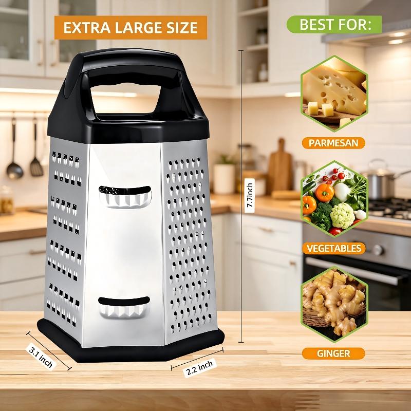 6 Sided Stainless Steel Box Gr - Cheese Grater Box ulasan dan harga