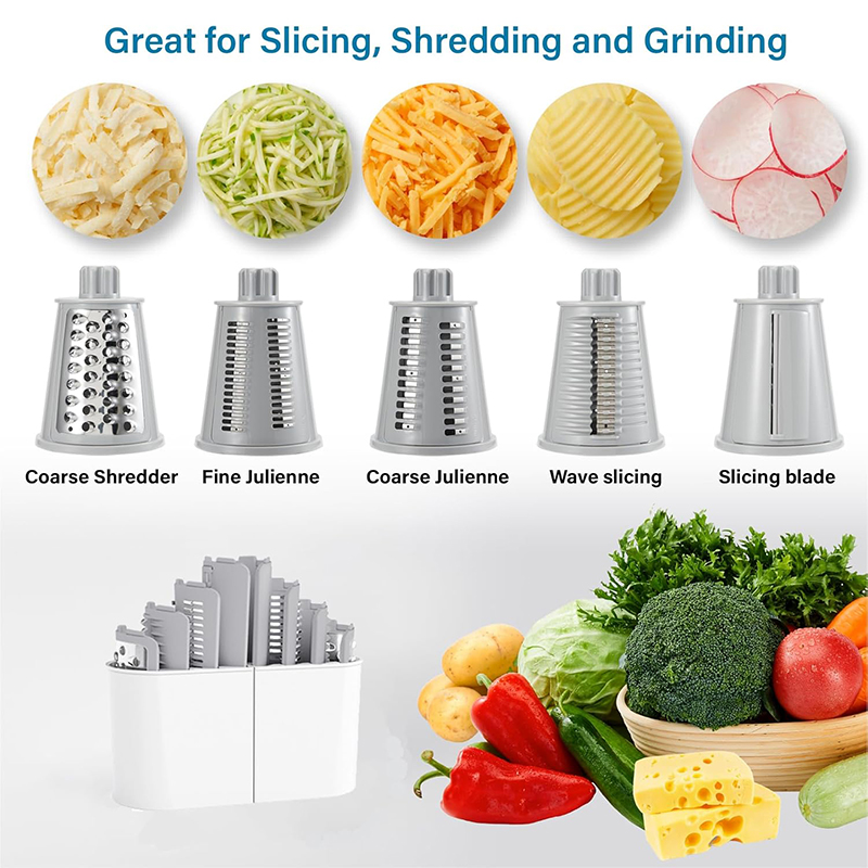 LMETJMA 5 in 1 Rotary Cheese G - Cheese Grater Box ulasan dan harga