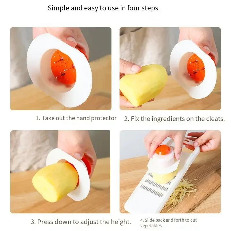 Grater Vegetables Slicer Carro - Household Kitchen Gadgets Vegetable Cutter Silk Cutter ulasan dan harga