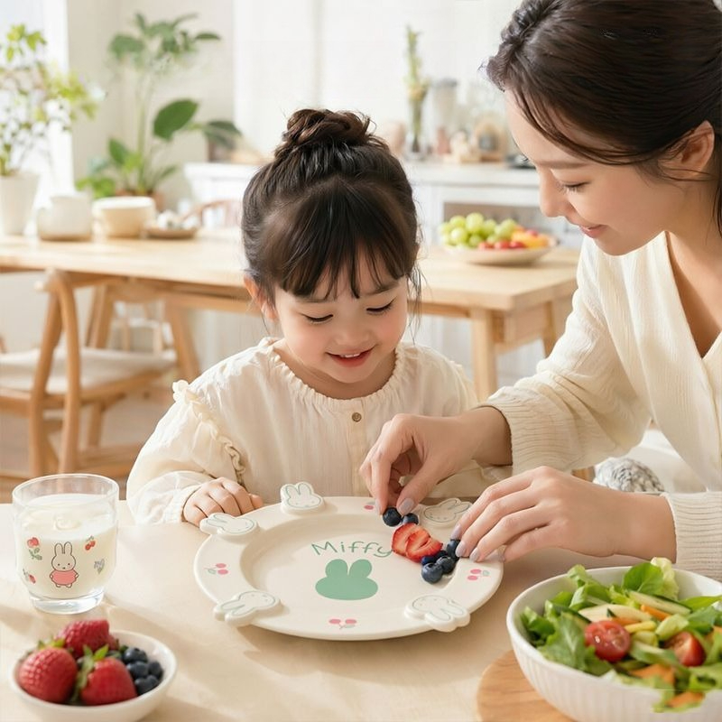 Anime Miffy Dinner Plate Ceram - Kitchen Gadgets Aliexpress ulasan dan harga