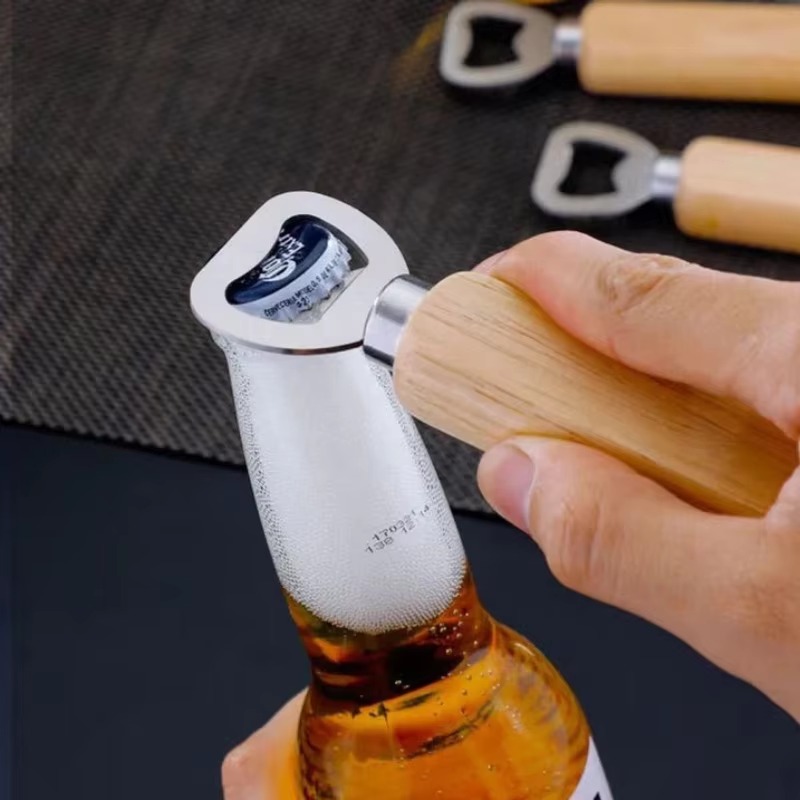 Stainless Steel Wooden Bottle  - Kitchen Gadgets To Gift ulasan dan harga