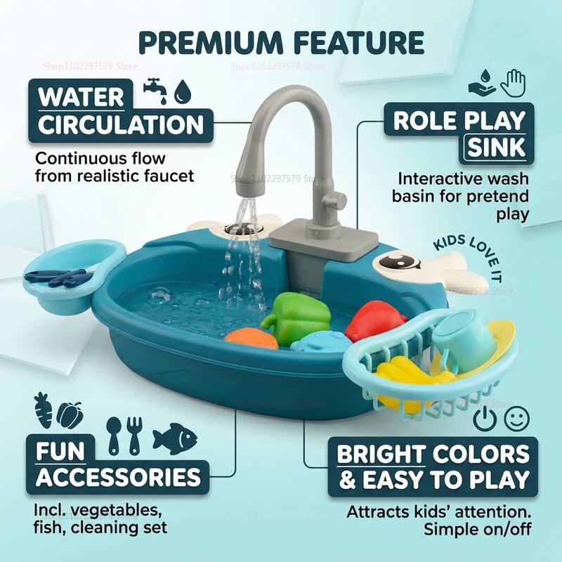 Toddler Interactive Water Play - Kitchen Gadgets For Kids ulasan dan harga