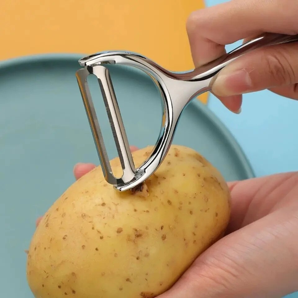 1PC Stainless Steel Vegetable  - Household Kitchen Gadgets Vegetable Cutter Silk Cutter ulasan dan harga