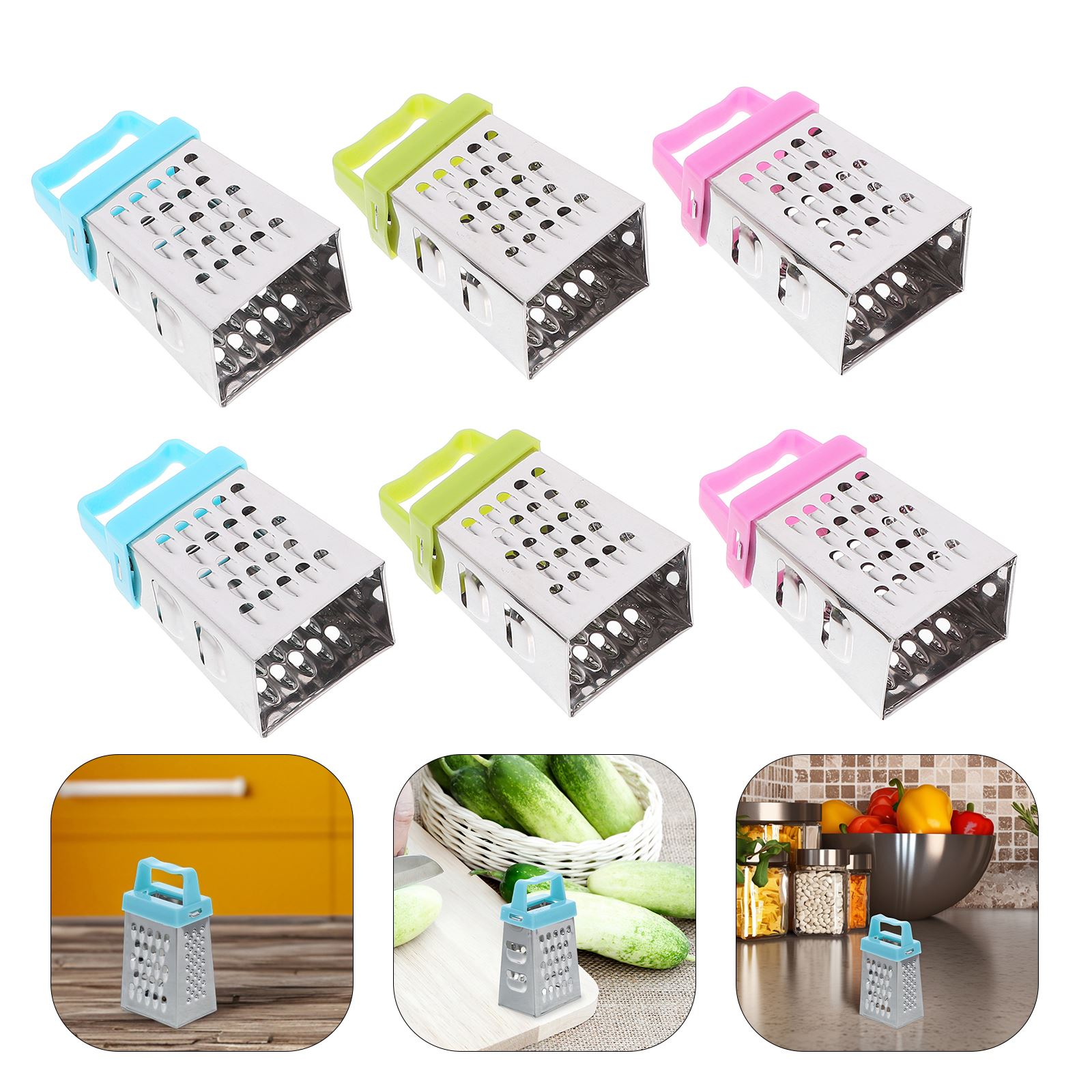6Pcs Mini Grater Box Cheese Gr - Cheese Grater Box ulasan dan harga