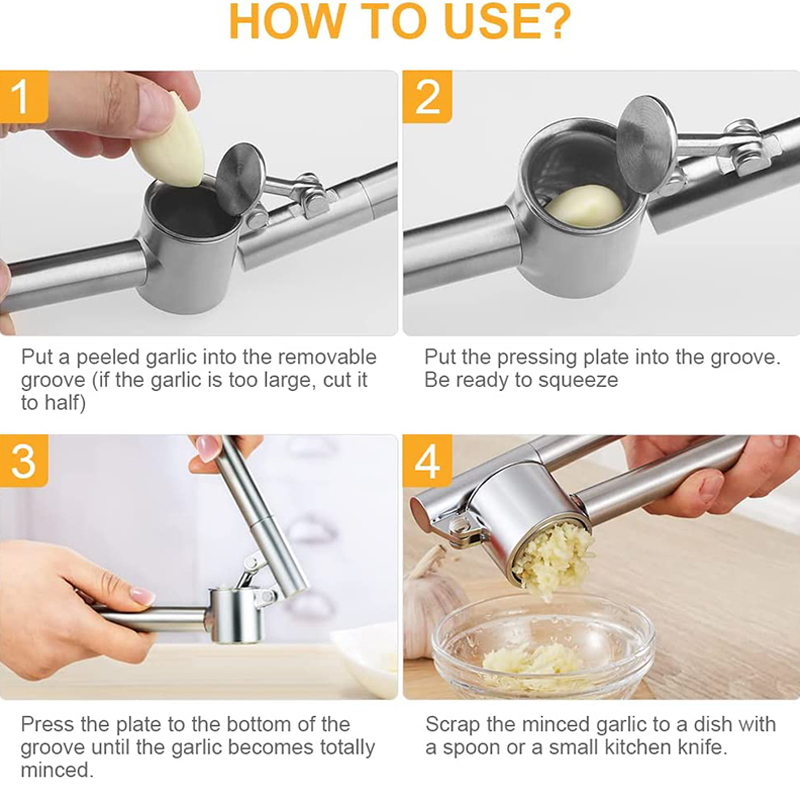 Garlic Press Mincer Stainless  - Kitchen Gadgets Garlic ulasan dan harga