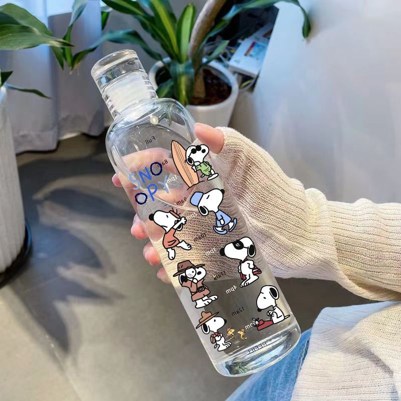 Snoopy Transparent Plastic Cup - Kitchen Gadgets Aliexpress ulasan dan harga