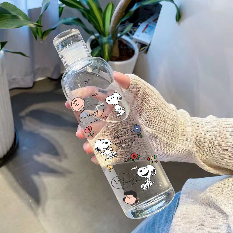 Snoopy Transparent Plastic Cup - Kitchen Gadgets Aliexpress ulasan dan harga