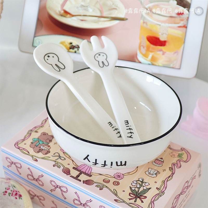 Kawaii ​​Miffy Ceramic Ramen B - Kitchen Gadgets Aliexpress ulasan dan harga