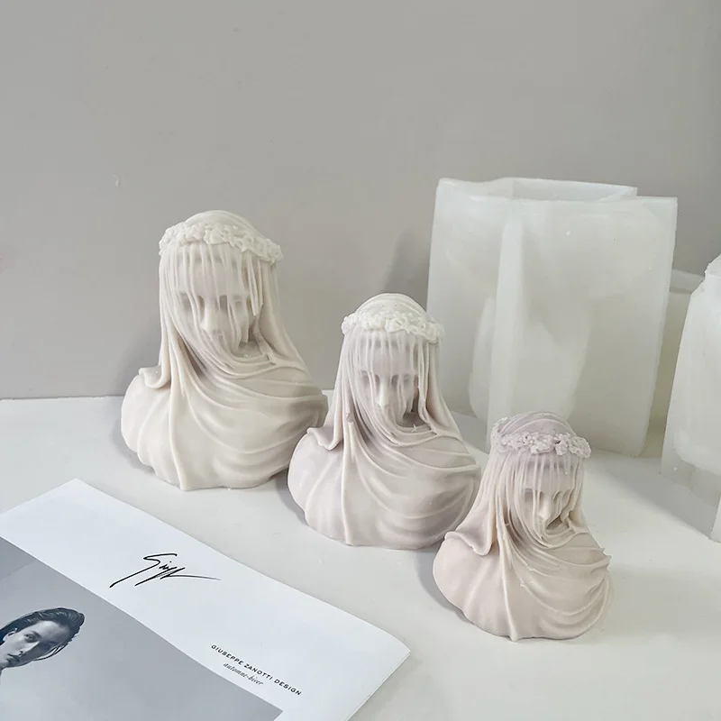 Veil Girl Candle Silicone Mold - Kitchen Gadgets For Mom ulasan dan harga